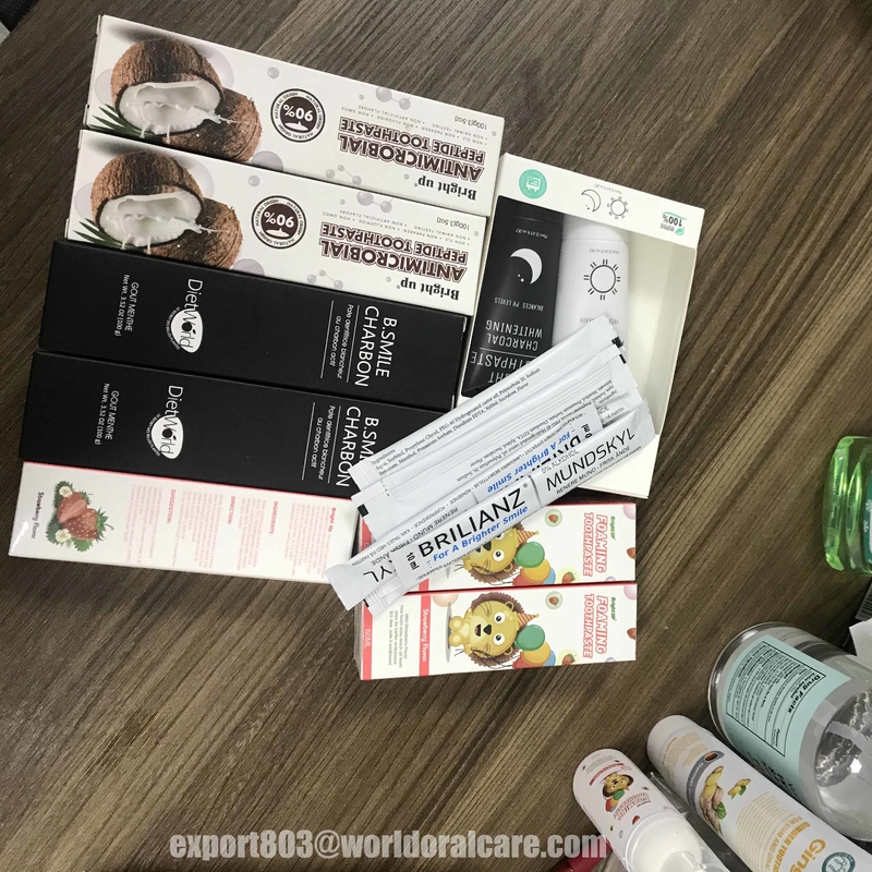 Beste kwaliteitsvolwassene die Refeshens-Privé merk van de fluoride het vrije originele tandpasta wit