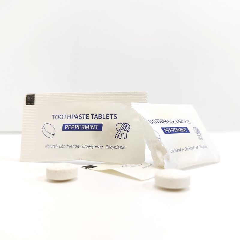 De Groottetanden die van de hotelreis van het de Slechte ademvlekkenmiddel van de Tabletten de Stevige Tandpasta Organische Munt van de de Mondspoelingspil witten
