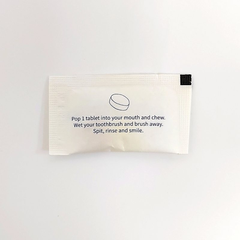 De Groottetanden die van de hotelreis van het de Slechte ademvlekkenmiddel van de Tabletten de Stevige Tandpasta Organische Munt van de de Mondspoelingspil witten