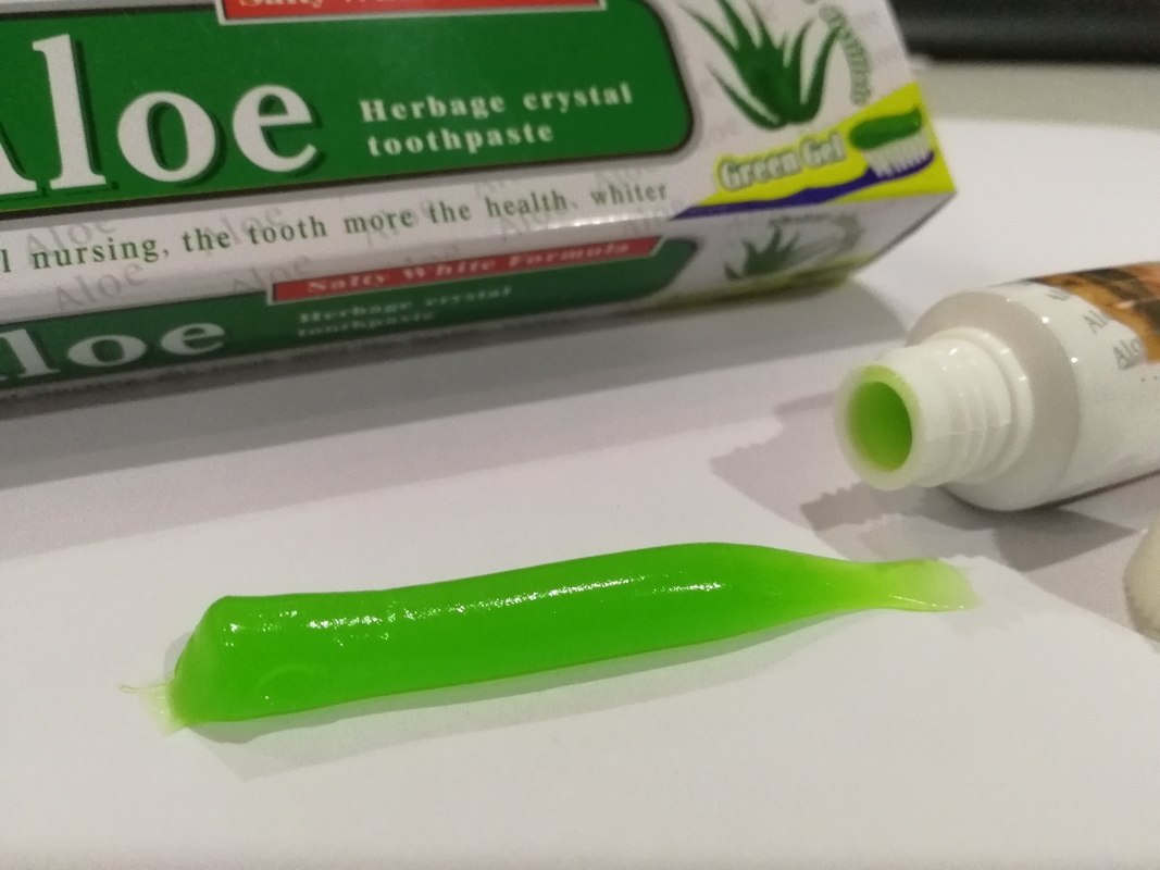 Organische Mondelinge van het Aloëvera teeth whitening baking soda van de Zorgtandpasta Natuurlijke de Installatieuittreksels Vrije Sls