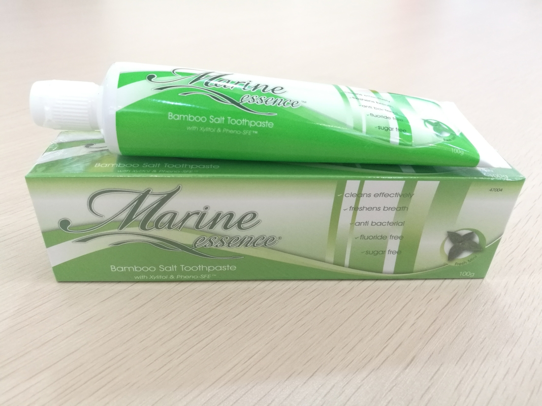 OEM het Mondelinge Fluoride van het de Tandpastanatrium van het Hygiënebamboe Zoute 3 Jaarhoudbaarheid