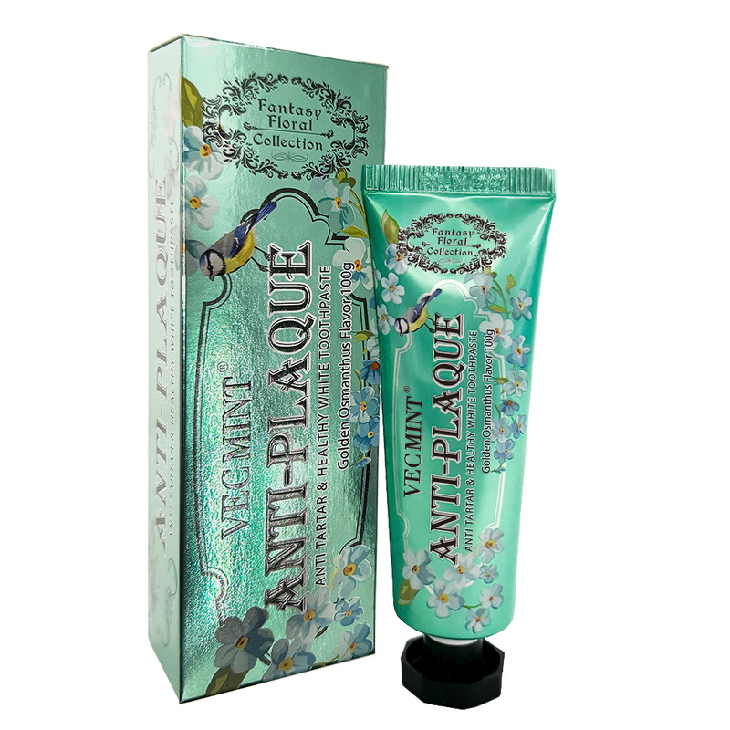 Tandenbleken Bloem Aroma Tandpasta met Sorbitol Silica 400g Wit Papier Tube Doos
