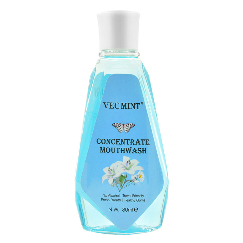 VECMINT Alcoholvrij 80 ml Bloemige smaken Antibacteriële geconcentreerde mondspoeling Oraal wassen Tandreiniging