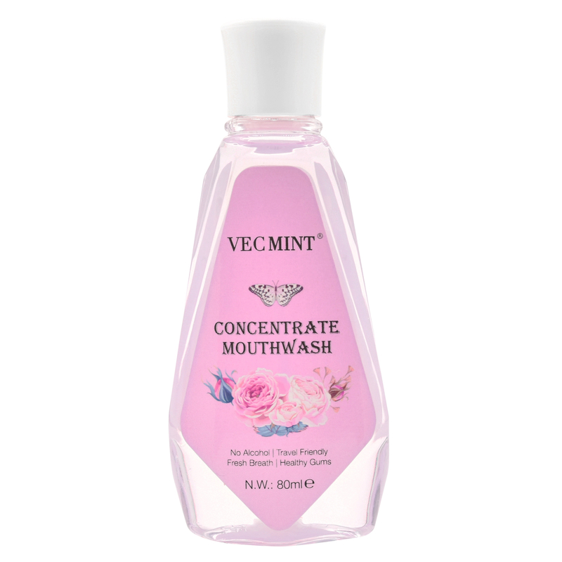 VECMINT Alcoholvrij 80 ml Bloemige smaken Antibacteriële geconcentreerde mondspoeling Oraal wassen Tandreiniging