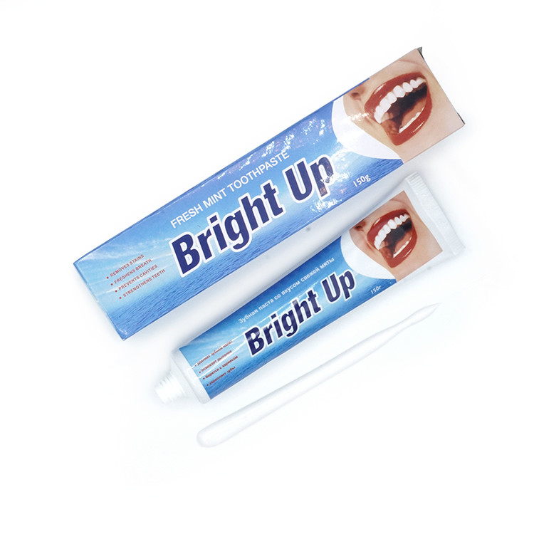 Bright Up Factory Manufacture 150g Mint smaak Verse adem Tanden tanden whitening tandpasta
