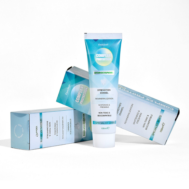 DENTIFRESH 100g Hydroxyapatit tandpasta Minta smaak tandpasta voor volwassenen Custom logo tandpasta