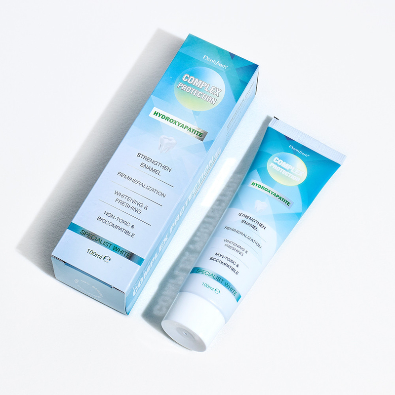 DENTIFRESH 100g Hydroxyapatit tandpasta Minta smaak tandpasta voor volwassenen Custom logo tandpasta