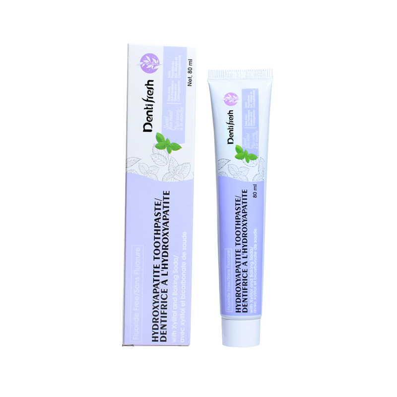 Tandverffluoride - gratis tandpasta, 80 ml - Hydroxyapatite formule met xylitol en zuivelzuur voor mondgezondheid