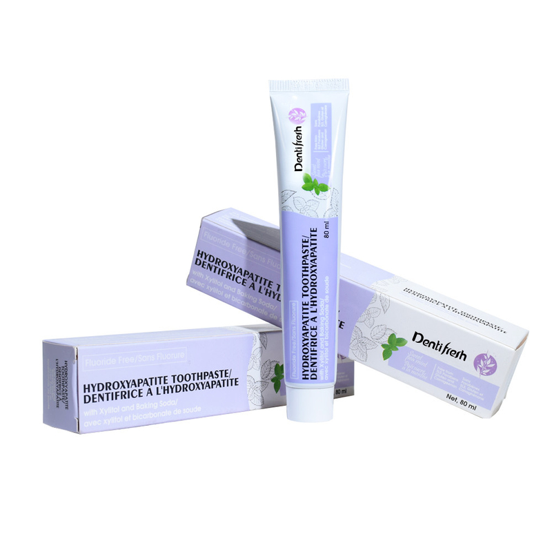 Tandverffluoride - gratis tandpasta, 80 ml - Hydroxyapatite formule met xylitol en zuivelzuur voor mondgezondheid