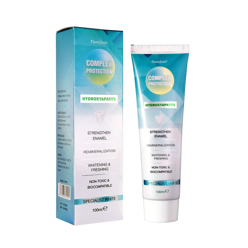 DENTIFRESH 100g Hydroxyapatit tandpasta Minta smaak tandpasta voor volwassenen Custom logo tandpasta
