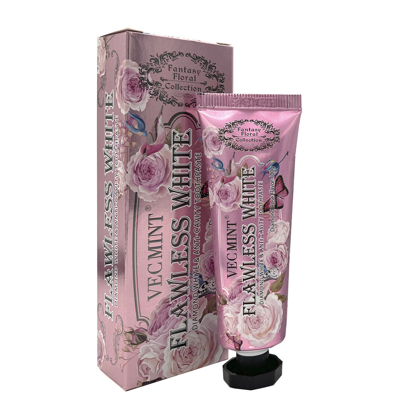 VECMINT rozen tandpasta 100g tandpasta voor gezonde tanden fancy bloemen collectie warm verkoop fabriek directe levering