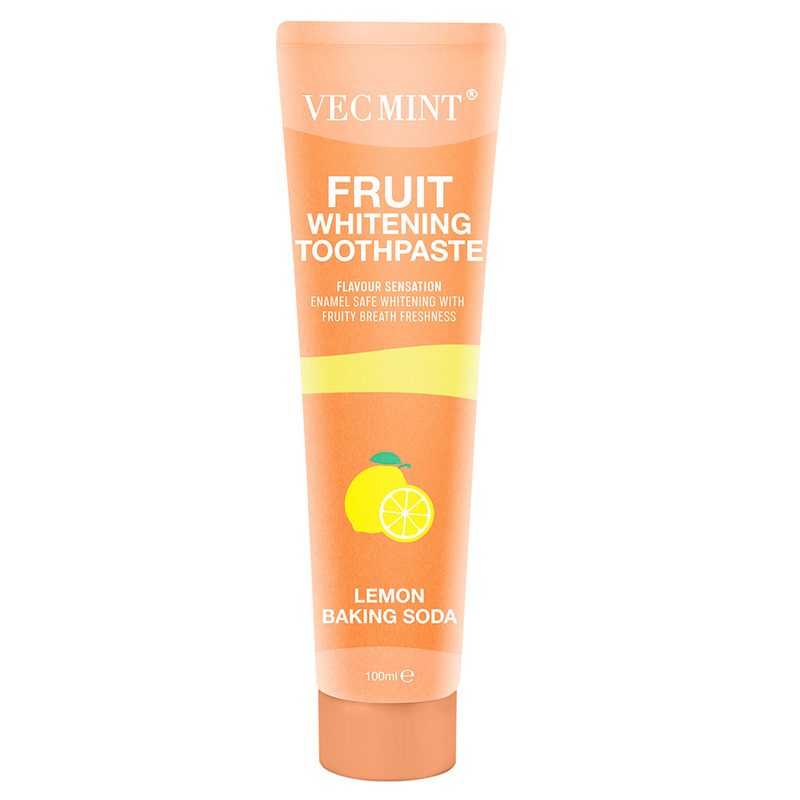 Vecmint 100 ml Fruit - Flavored Whitening Toothpaste Set - 4 heerlijke smaken, glazuur - Veilige whitening en fruitige versheid