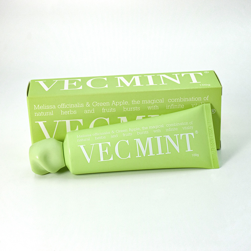 VECMINT 100g tandpasta: ontketen orale vitaliteit met magische natuurlijke kruiden en fruit (Melissa officinalis & Green Apple)