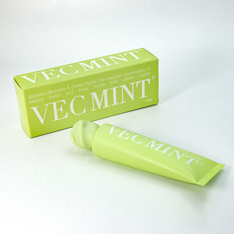 VECMINT 100g tandpasta: ontketen orale vitaliteit met magische natuurlijke kruiden en fruit (Melissa officinalis & Green Apple)