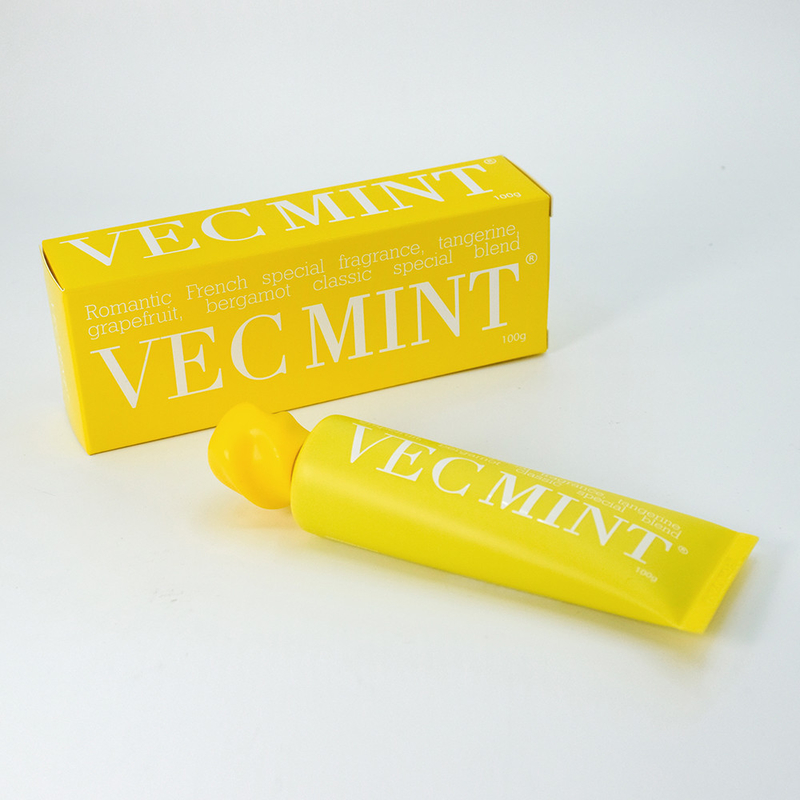 100 g warm verkochte VECMINT tandpasta: Uitstekend Frans geïnspireerd aroma van grapefruit, bergamot en tangerine