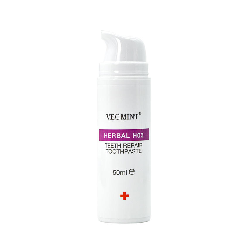 Warm verkrijgbaar VECMINT Herbal H03 Tandherstel Tandpasta - 50 ml, ideaal voor dagelijks tandonderhoud