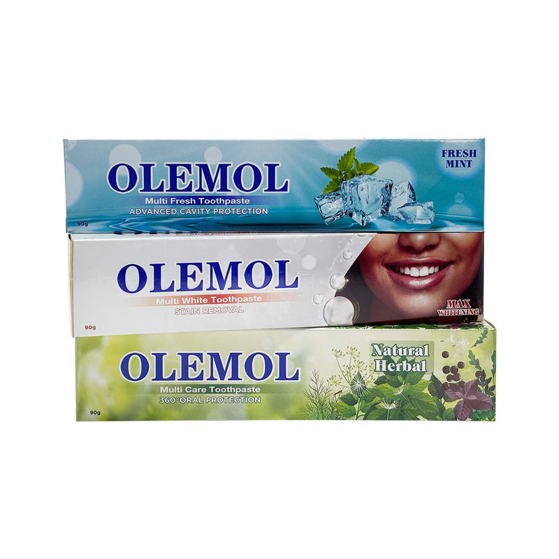 OLEMOL Multi White Tandpasta 90g - Maximaal Witte & Vlekkenverwijderende Formule voor Effectieve Tandenbleking & Dagelijkse Mondverzorging