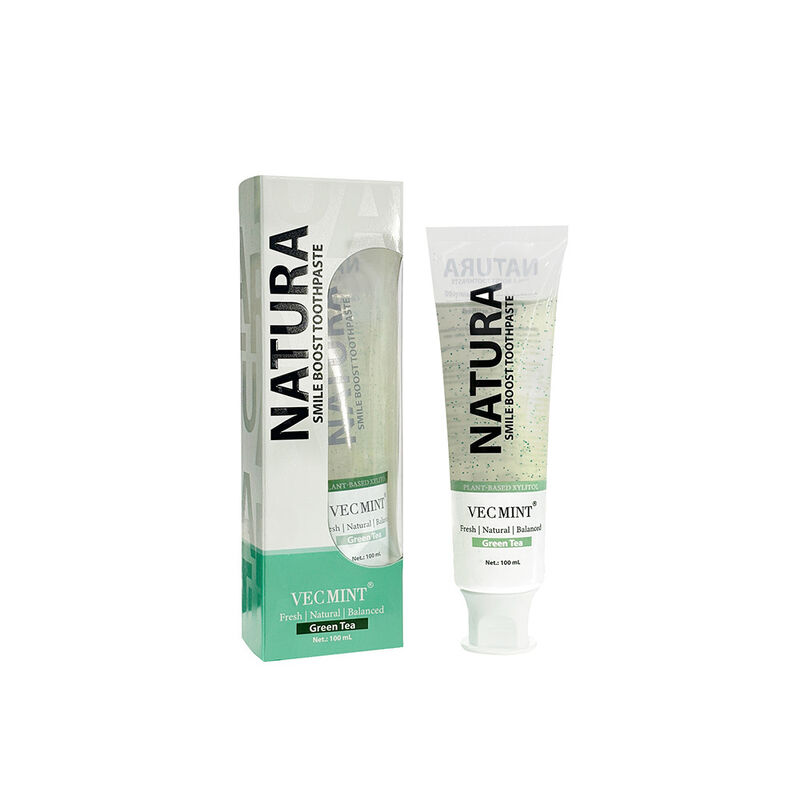 NATURA VECMINT Smile Boost Tandpasta - Natuurlijke groene thee smaak van plantaardige oorsprong Vers gebalanceerd mondverzorgingspasta 100 ml
