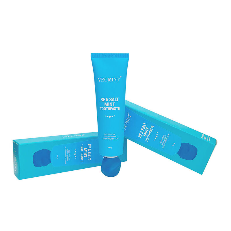 VECMINT 100g Zeezout Munt Tandpasta - Diepe Reiniging Tanden & Frisse Adem Mondverzorging