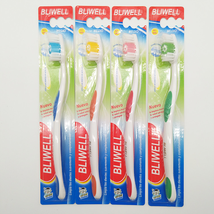 De in het groot OEM Eco Vriendschappelijke Plastic Mondelinge Schone Zachte Opnieuw te gebruiken Tandenborstel van het Kleurenhandvat