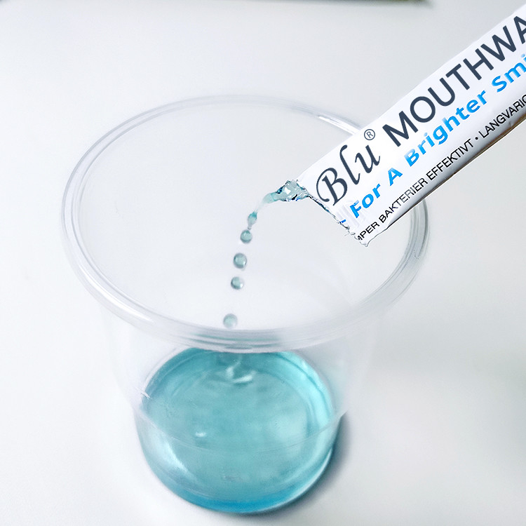 Vloeistof van de de Alcohol de Vrije Mondspoeling van het muntaroma met het Privé Etiket van de Sachetzak 10ml